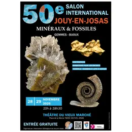 50ème salon des minéraux, fossiles, gemmes et bijoux de Jouy en Josas