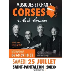 Concert de chants et musiques corses avec AVA Corsica