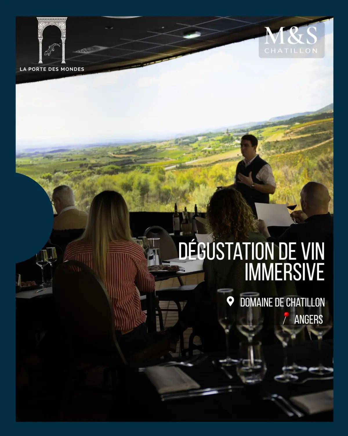 Dégustation de vins immersive