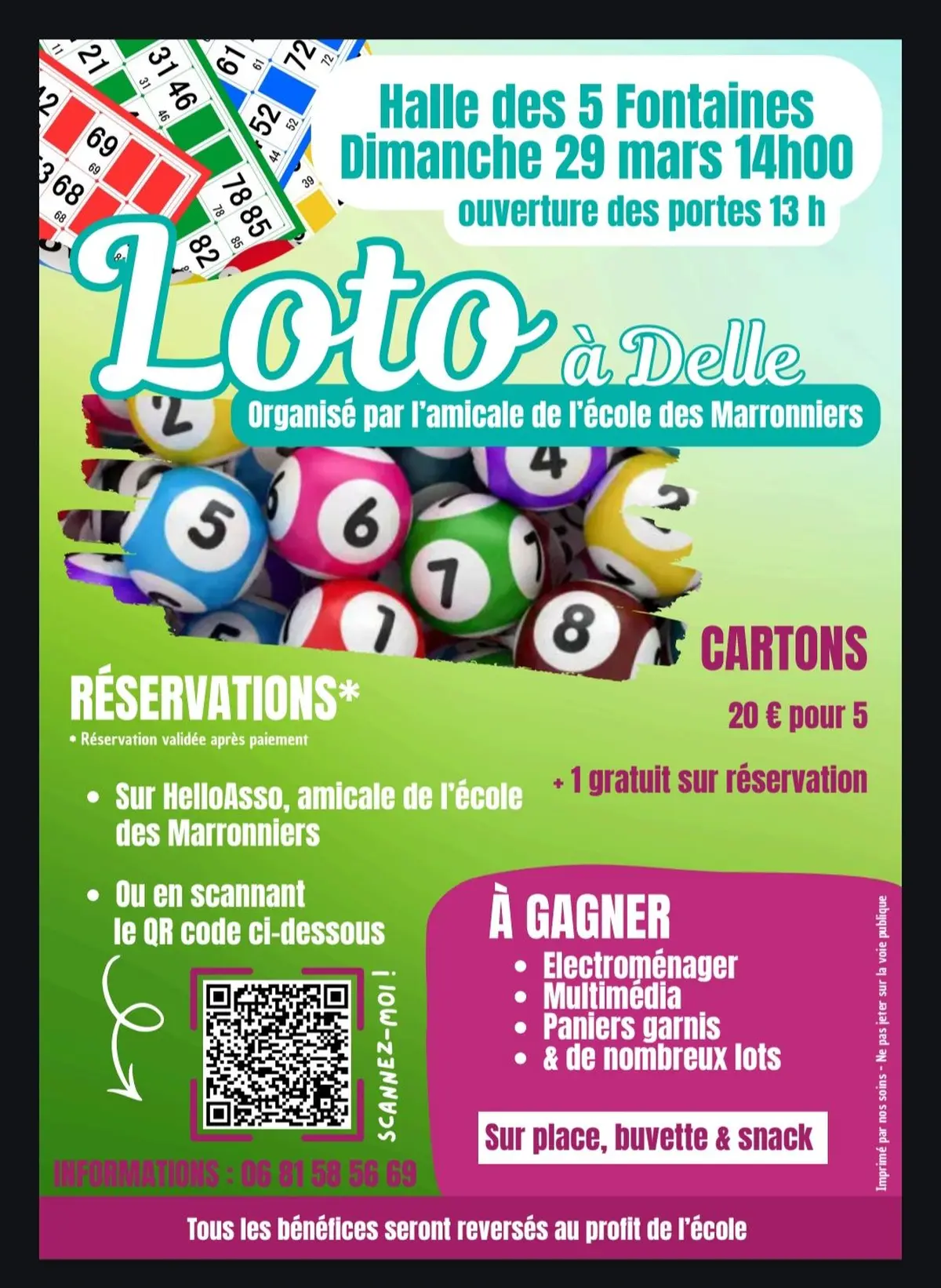 Loto école des marronniers 