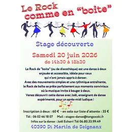 Stage de rock comme en boite  à St Martin de Seignanx le Samedi 20 juin 2026