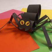 Fabrication d’une araignée bondissante en papier cartonné