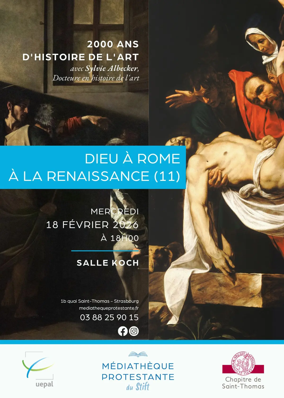 Dieu à Rome à la Renaissance : Caravage, perdre le jour, avec Sylvie Albecker