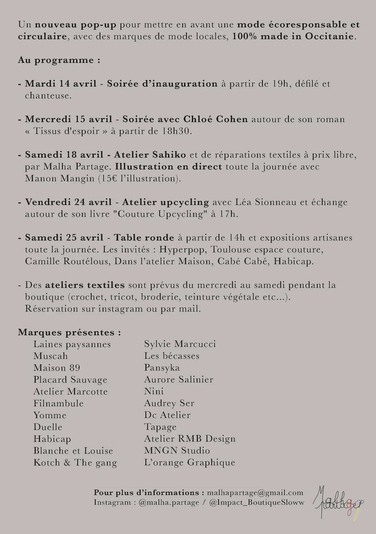 Evènement IMPACT Slow fashion Toulouse