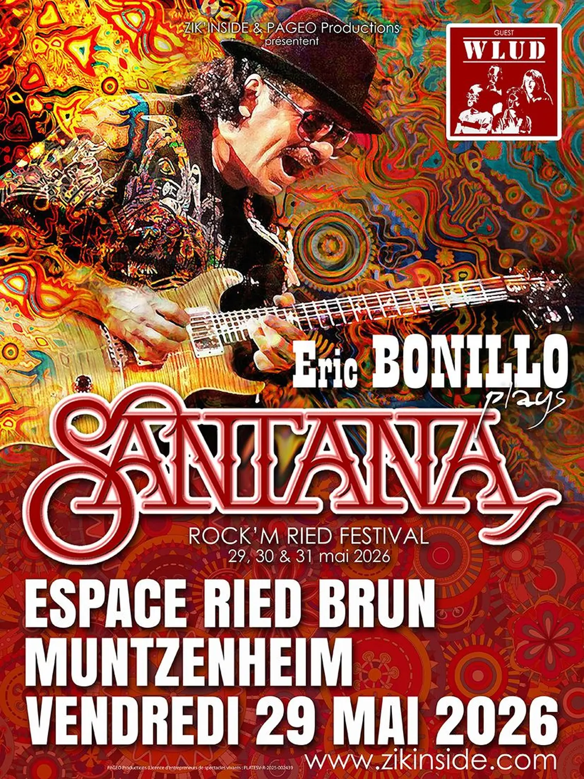 Rock'm Ried Festival 2026 : Eric Bonillo plays Santana & Guest (WLUD)