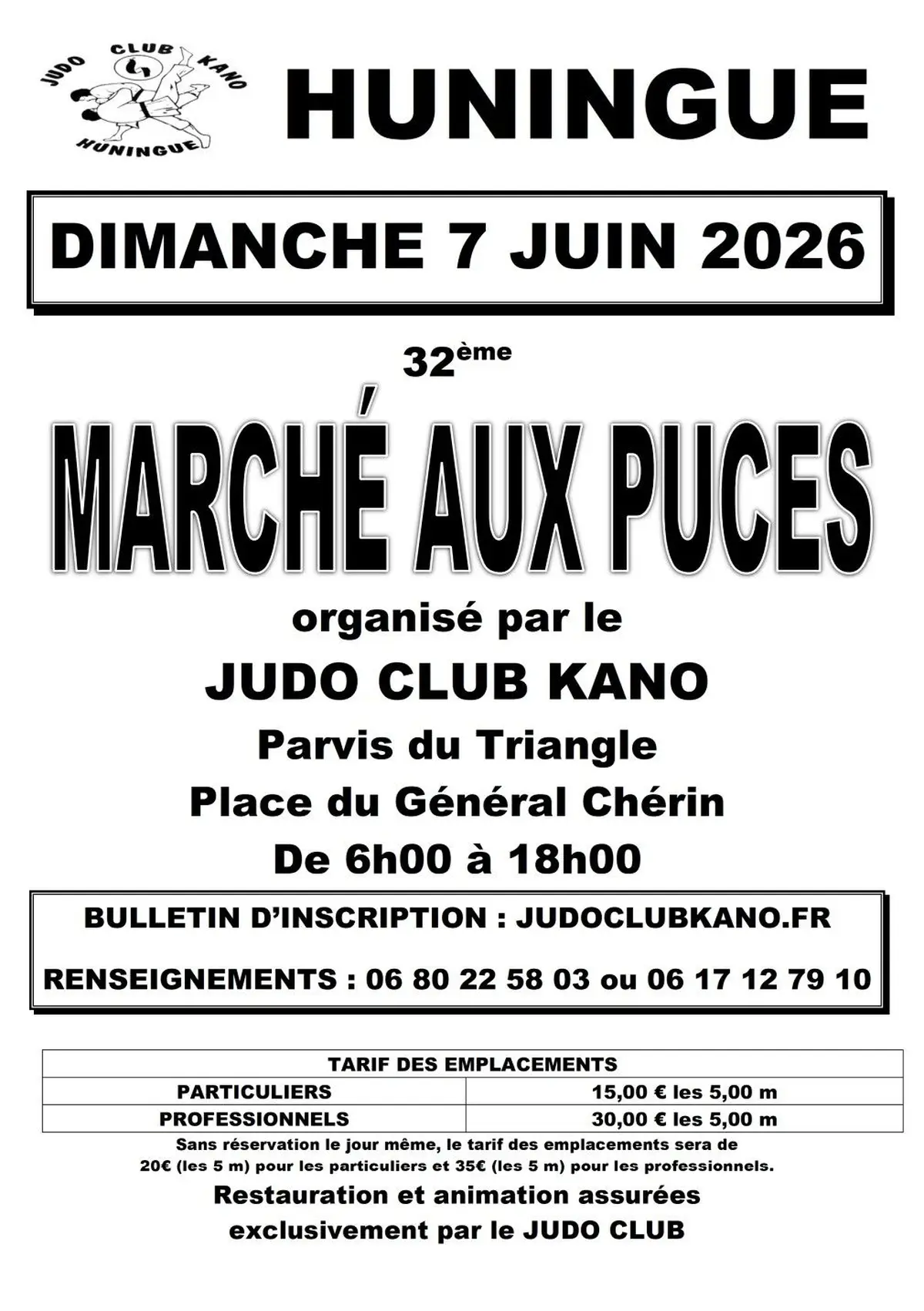 Marché aux Puces à HUNINGUE le 7 JUIN 2026
