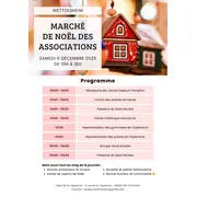 Marché de Noël des Associations de Wettolsheim