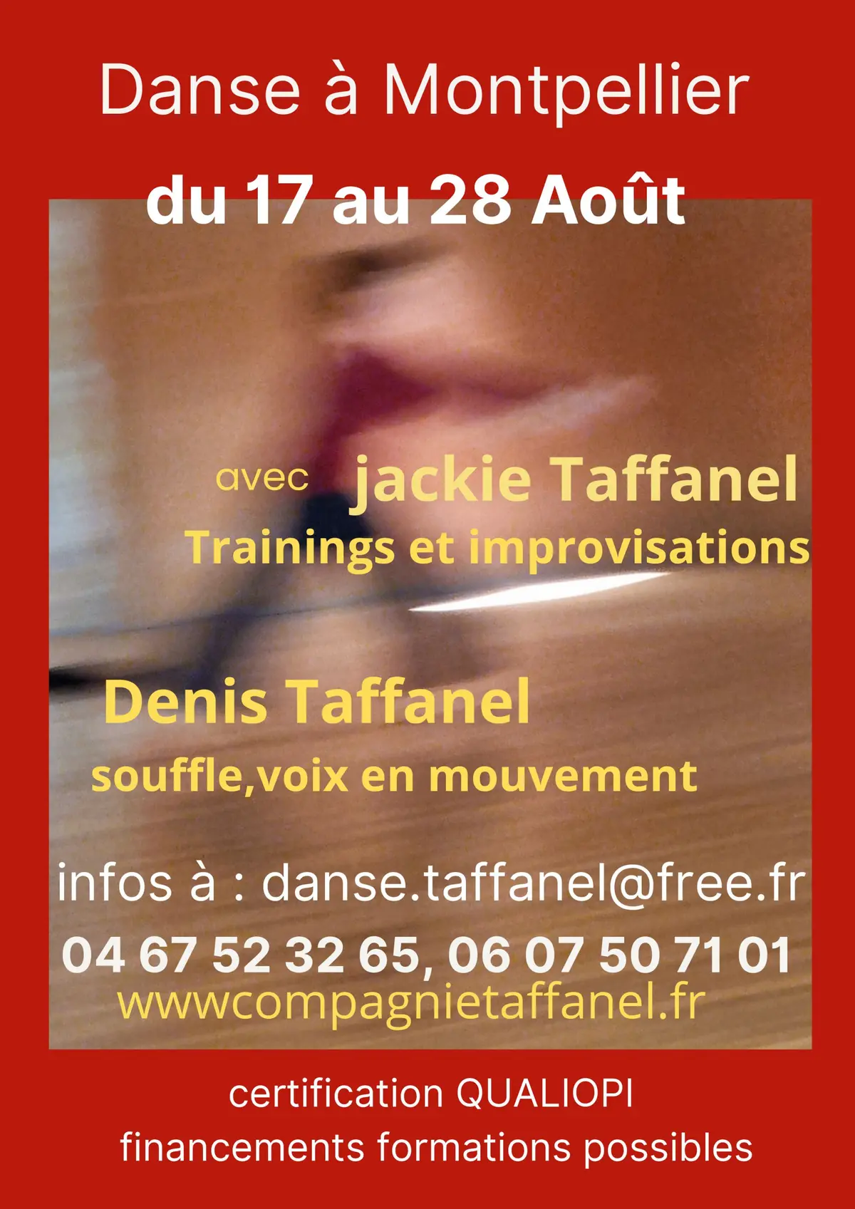 Stage de danse   Trainings, Improvisations, Voix en Mouvement 