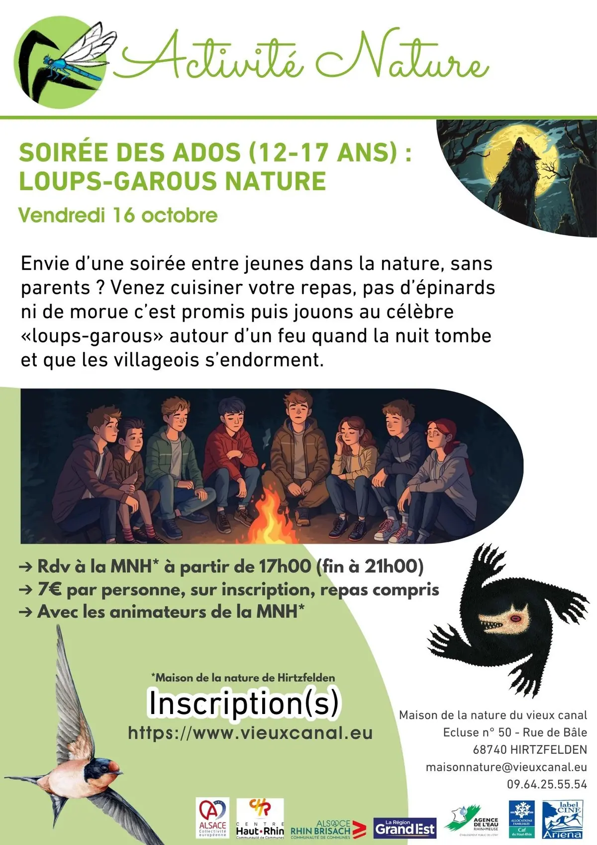 Soirée des ados (12-17 ans) : Loups-garous nature