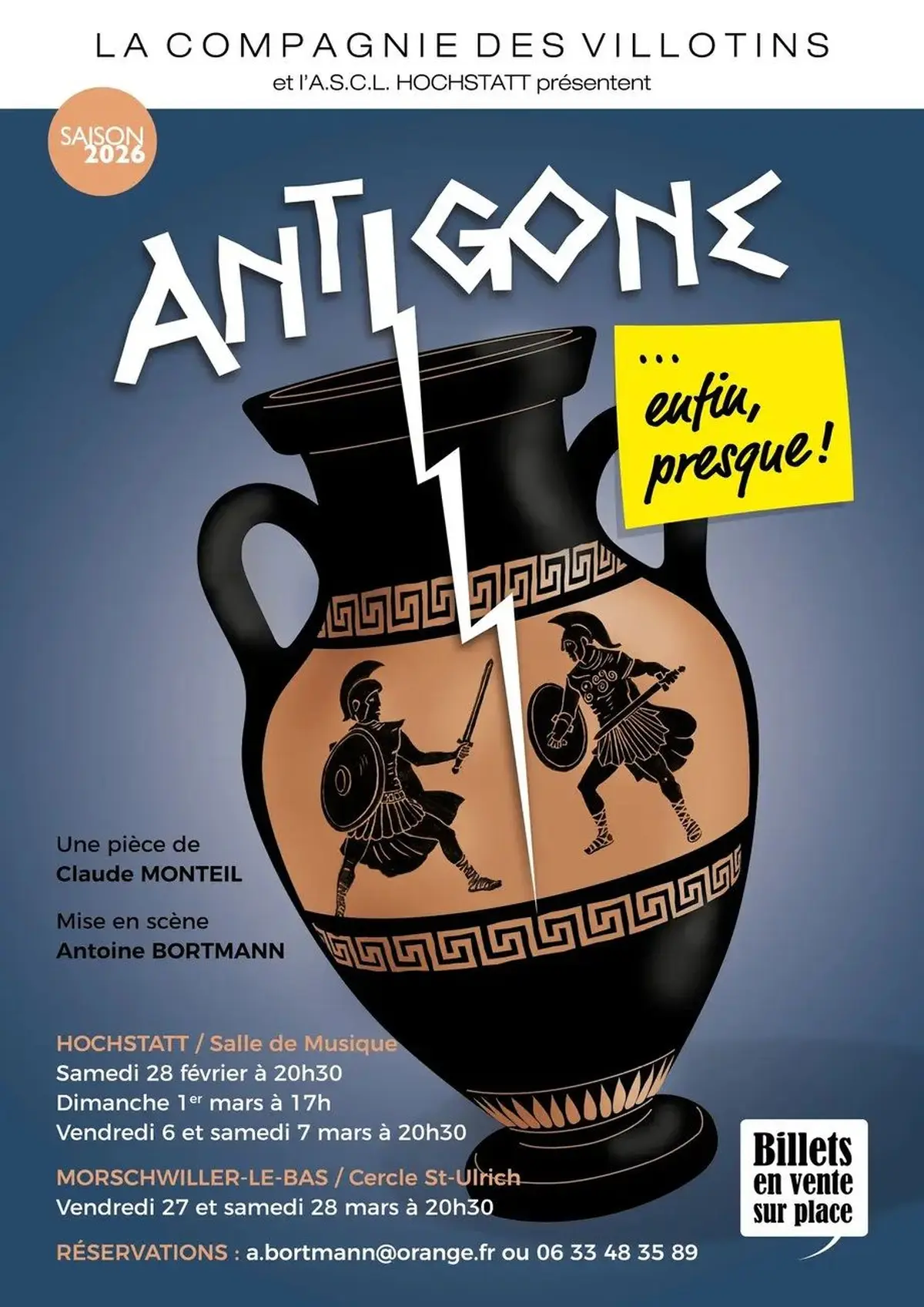 Théâtre LES VILLOTINS Antigone... enfin presque !