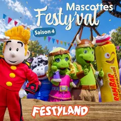 Mascottes Festy'Val à Festyland