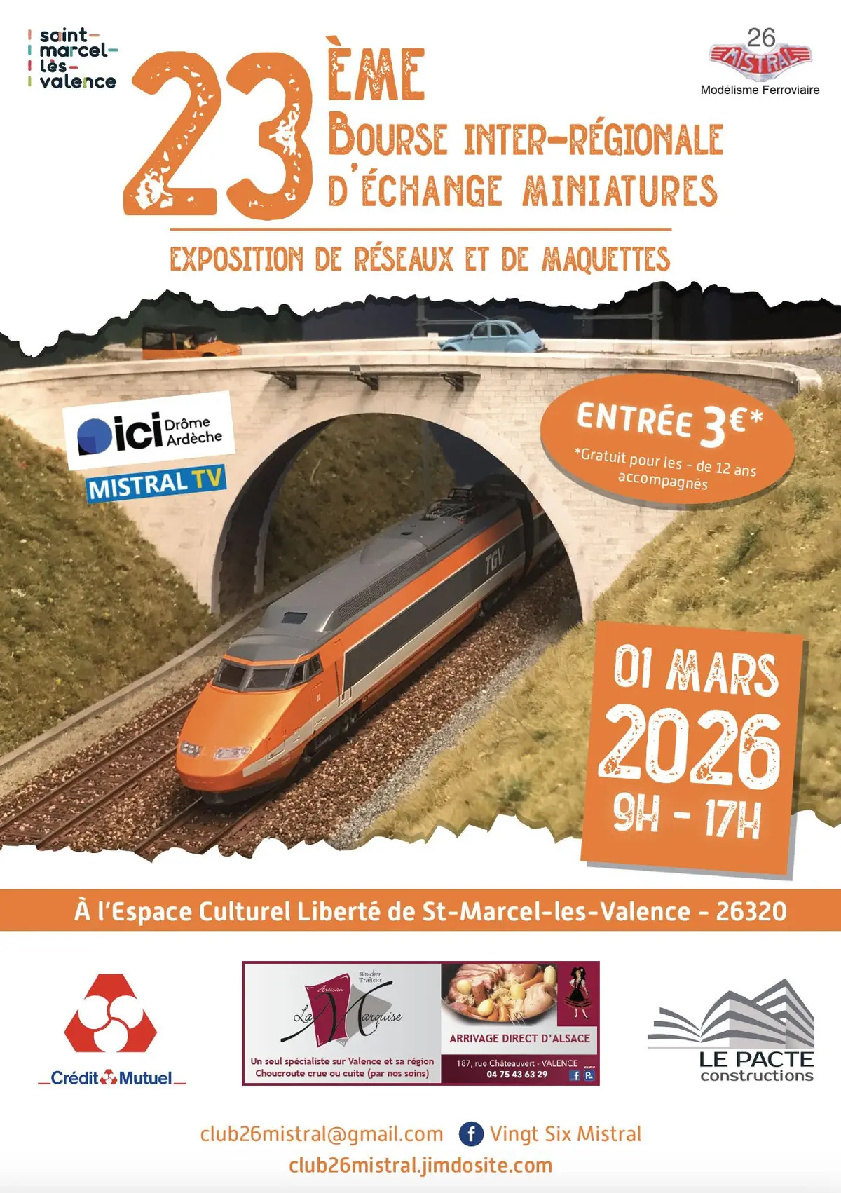23ème Bourse d’échange + Réseaux St Marcel Les Valence 01/03/26