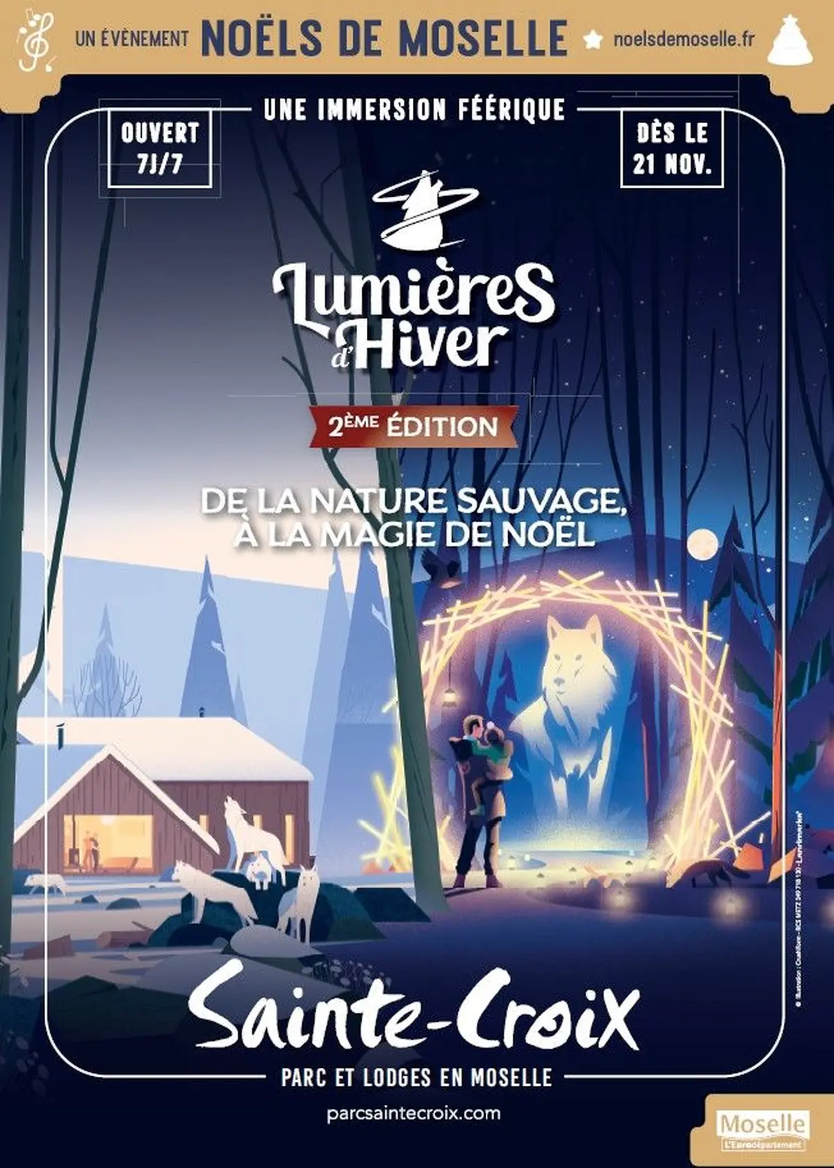 Lumières d'Hiver : Un hiver magique au Parc Animalier de Sainte-Croix 