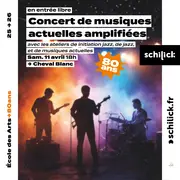 Concert de musiques actuelles amplifiées