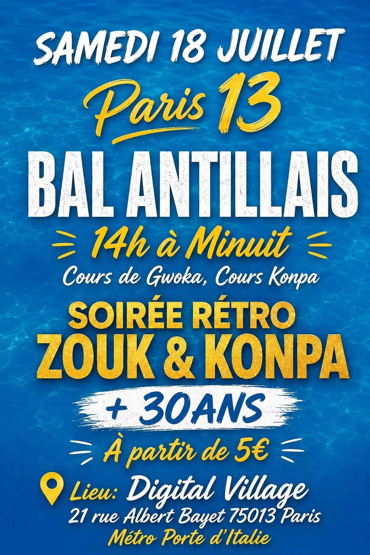 Bal Antillais : zouk retro & konpa