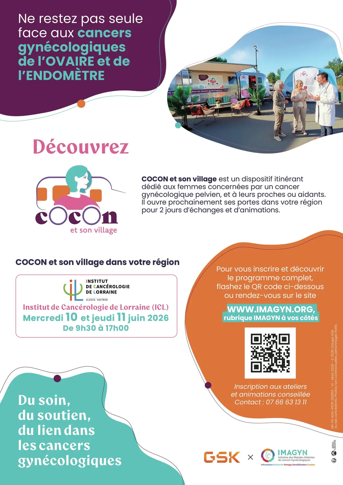 Cocon et son village : s'informer sur les cancers gynécologiques pelviens