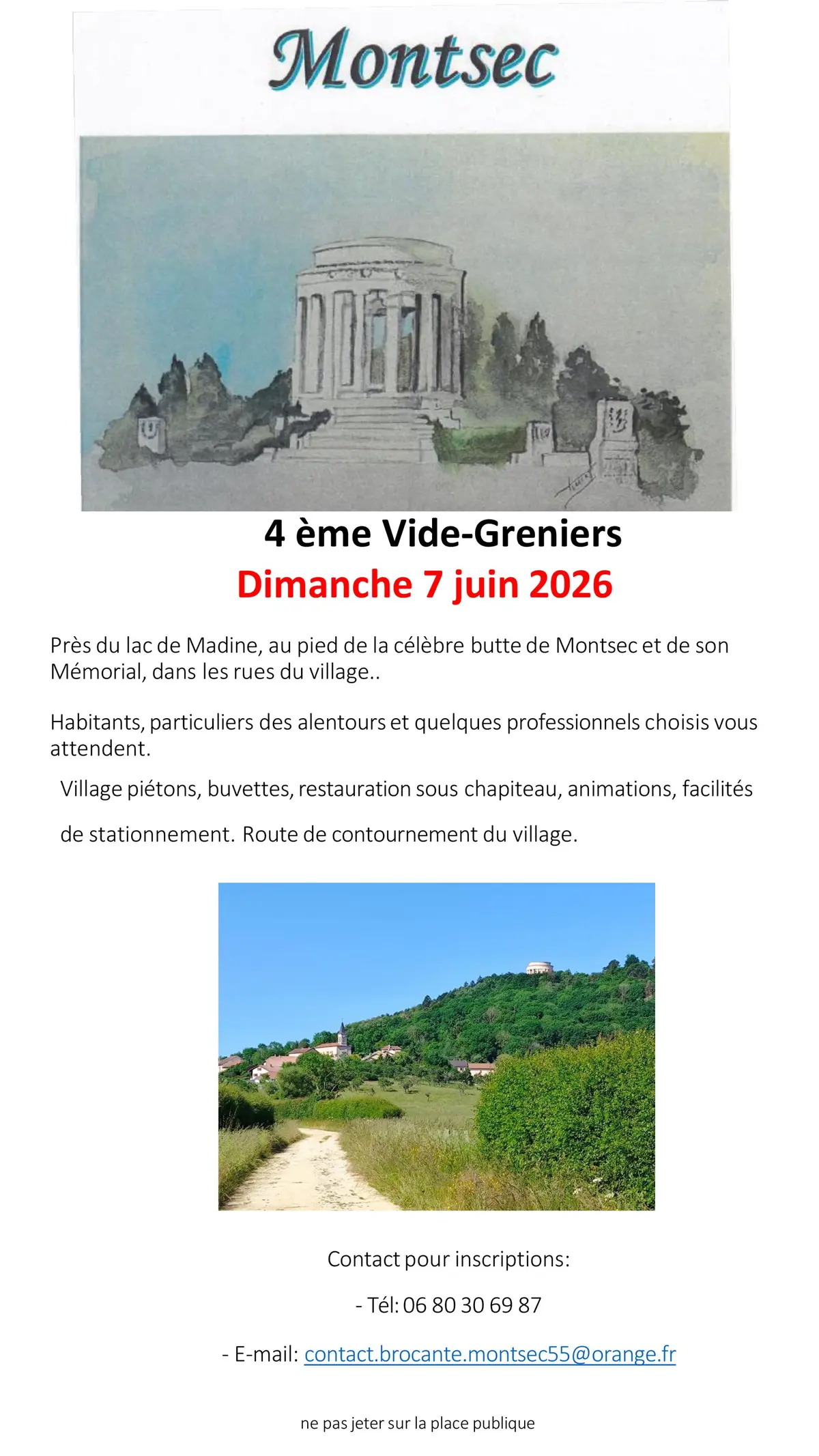 4 ème vide-greniers de Montsec (55)