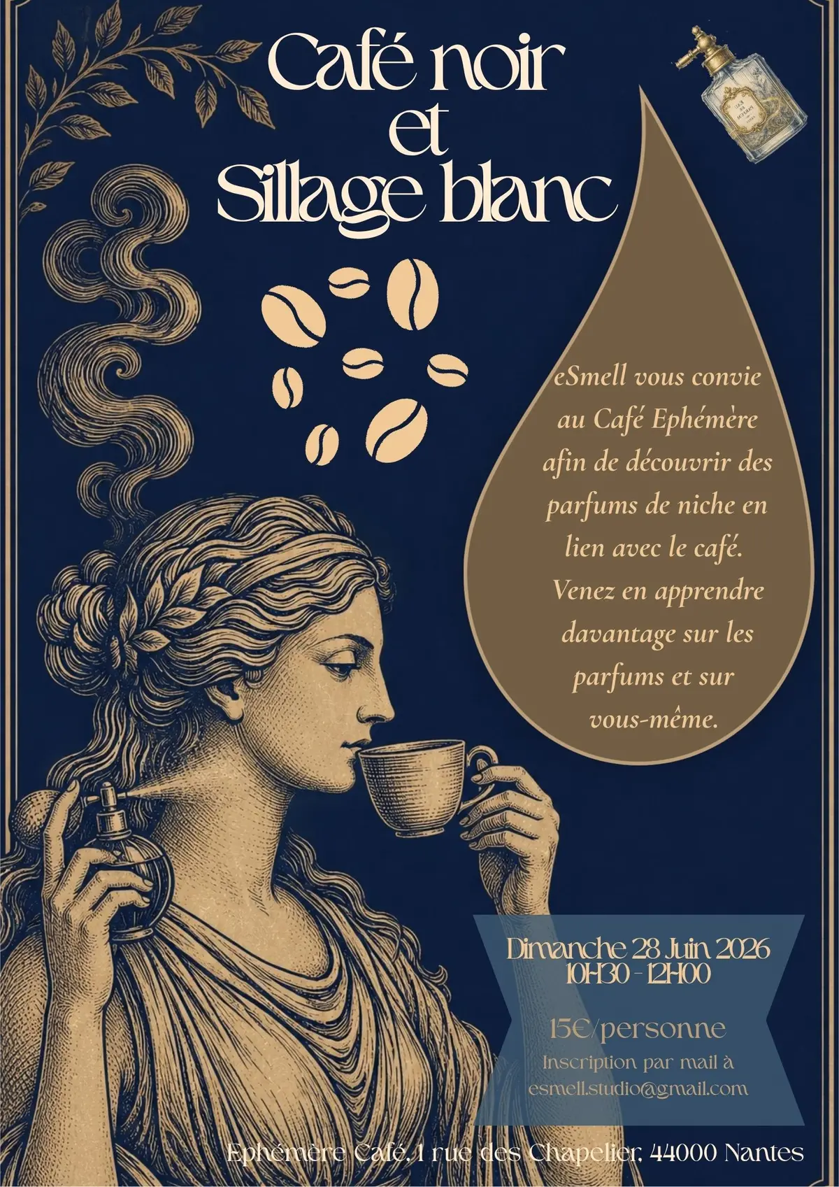 Atelier olfactif Café noir et Sillage blanc