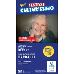 Festival Culturissimo - Lecture de Marie-Christine Barrault