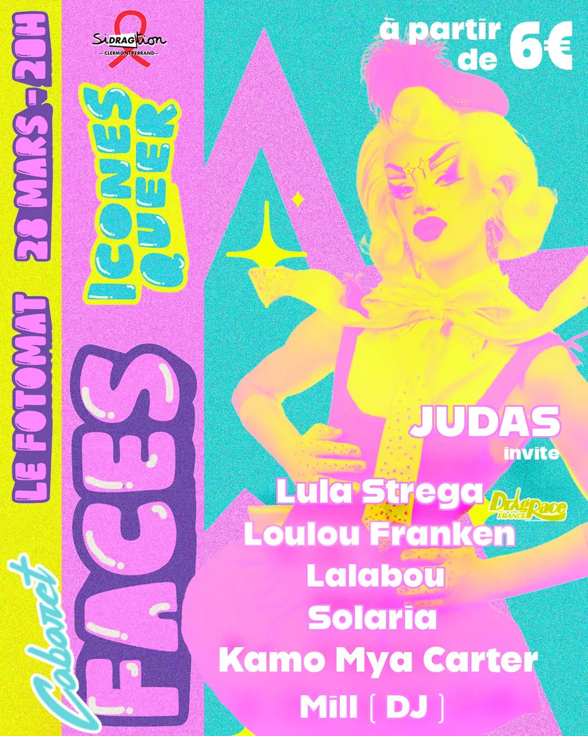 Le cabaret Faces avec Lula Strega ( au profit de sidaction )