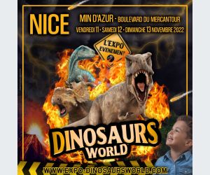 Exposition de dinosaures • Dinosaurs World à Nice en 2022