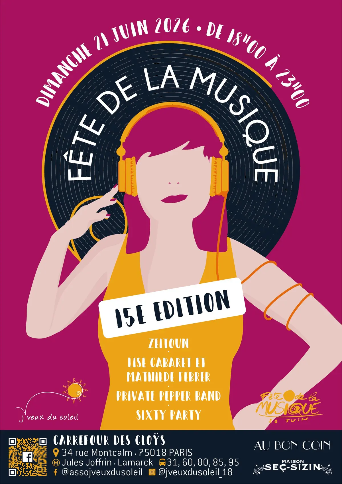 J'veux du Soleil illumine le Carrefour des Cloÿs pour la Fête de la Musique
