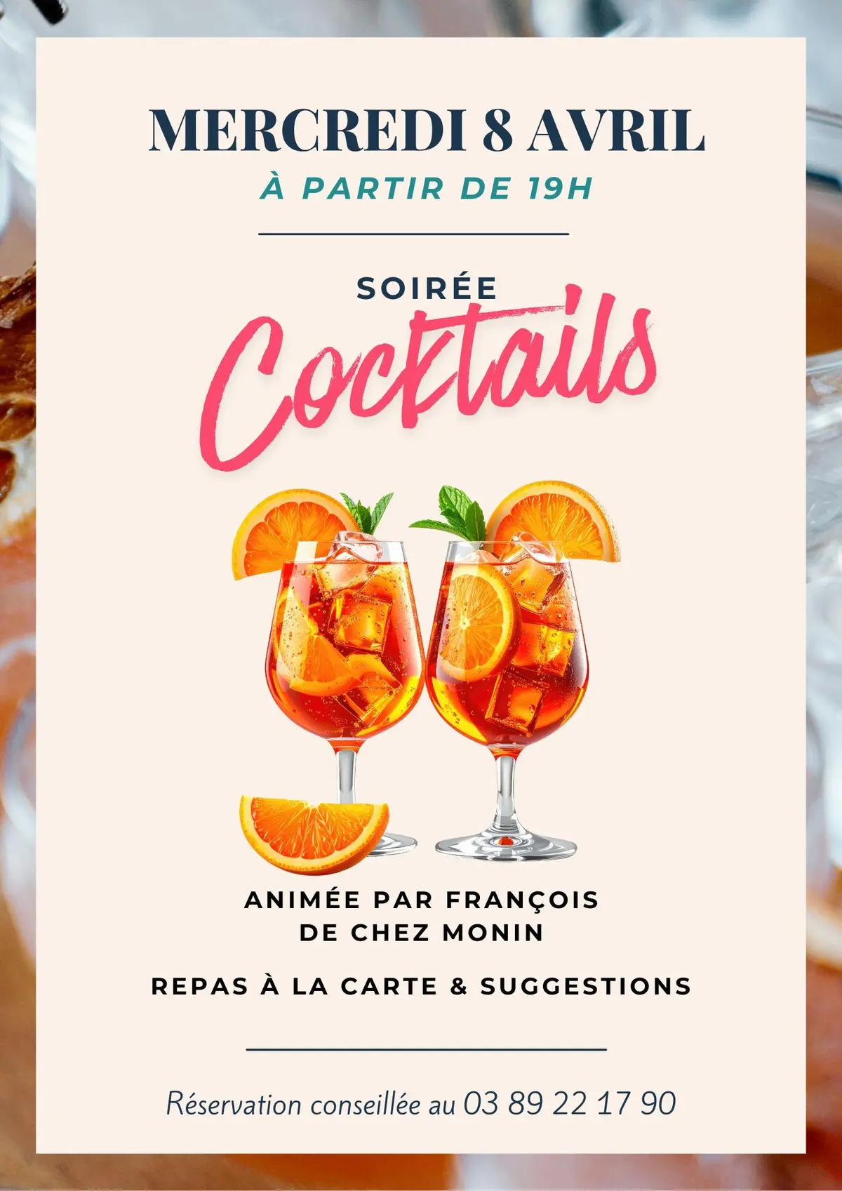 Soirée cocktails
