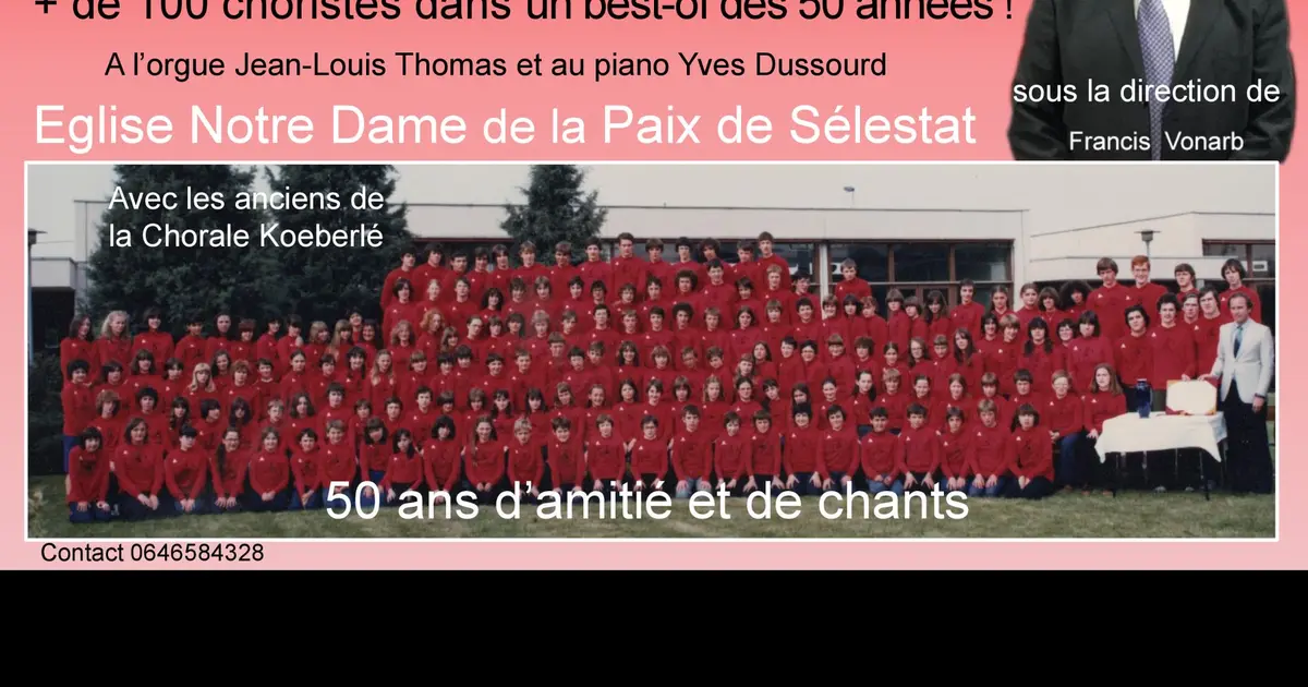 Concert exceptionnel des anciens de la Chorale Koeberlé de Sélestat