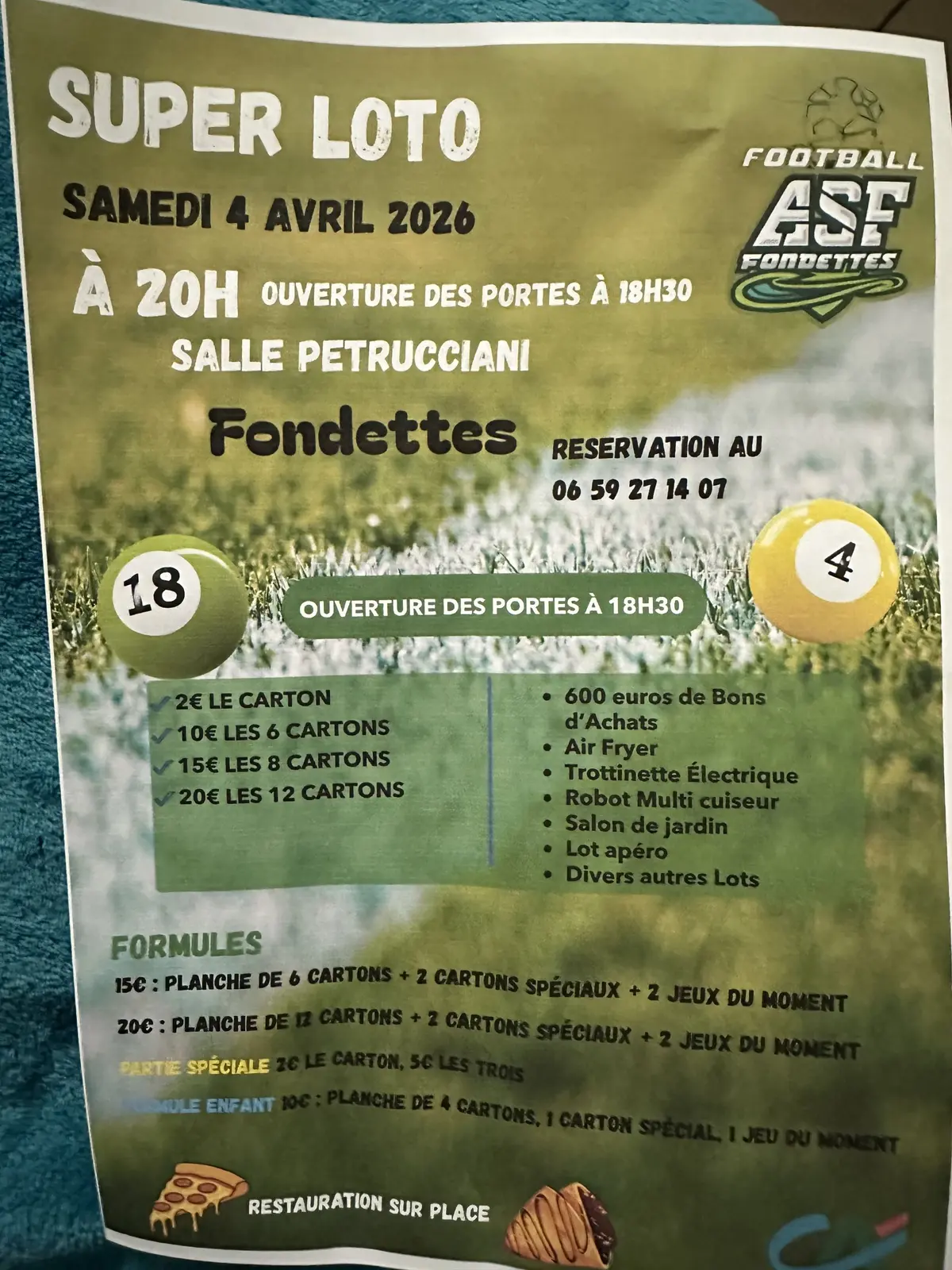 Super loto animé par Mélanie réservation au 06.59.27.14.07