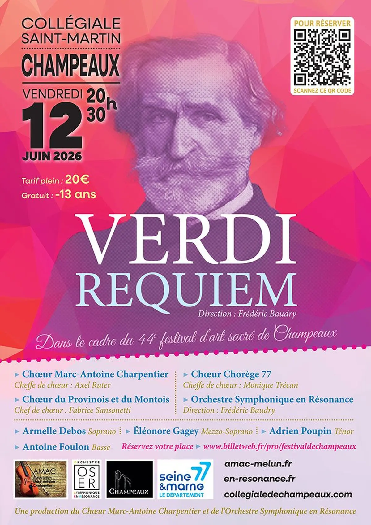Entre éclat et ombre REQUIEM de VERDI 44° Festival d'Art Sacré de CHAMPEAUX 