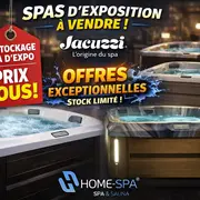  Vente exceptionnelle de spas d’exposition Jacuzzi® Home Spa® Jacuzzi®