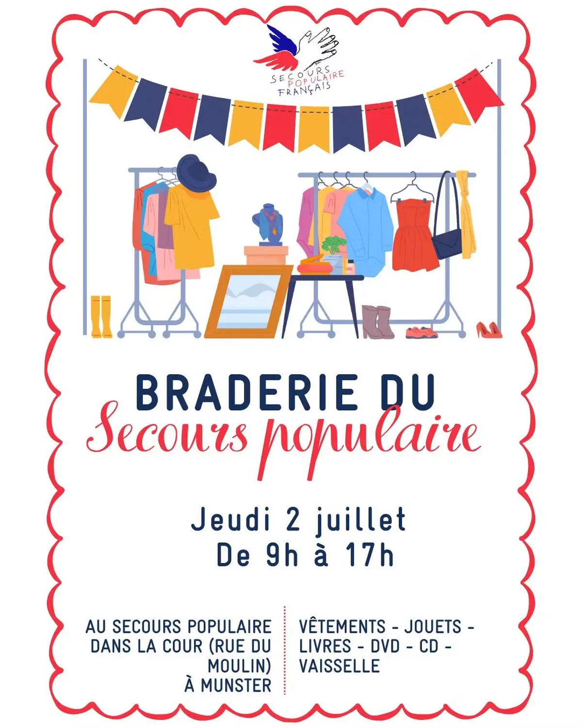 Braderie solidaire du Secours populaire de Munster