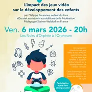 Conférence : L'impact des jeux vidéo sur le développemrent des enfants