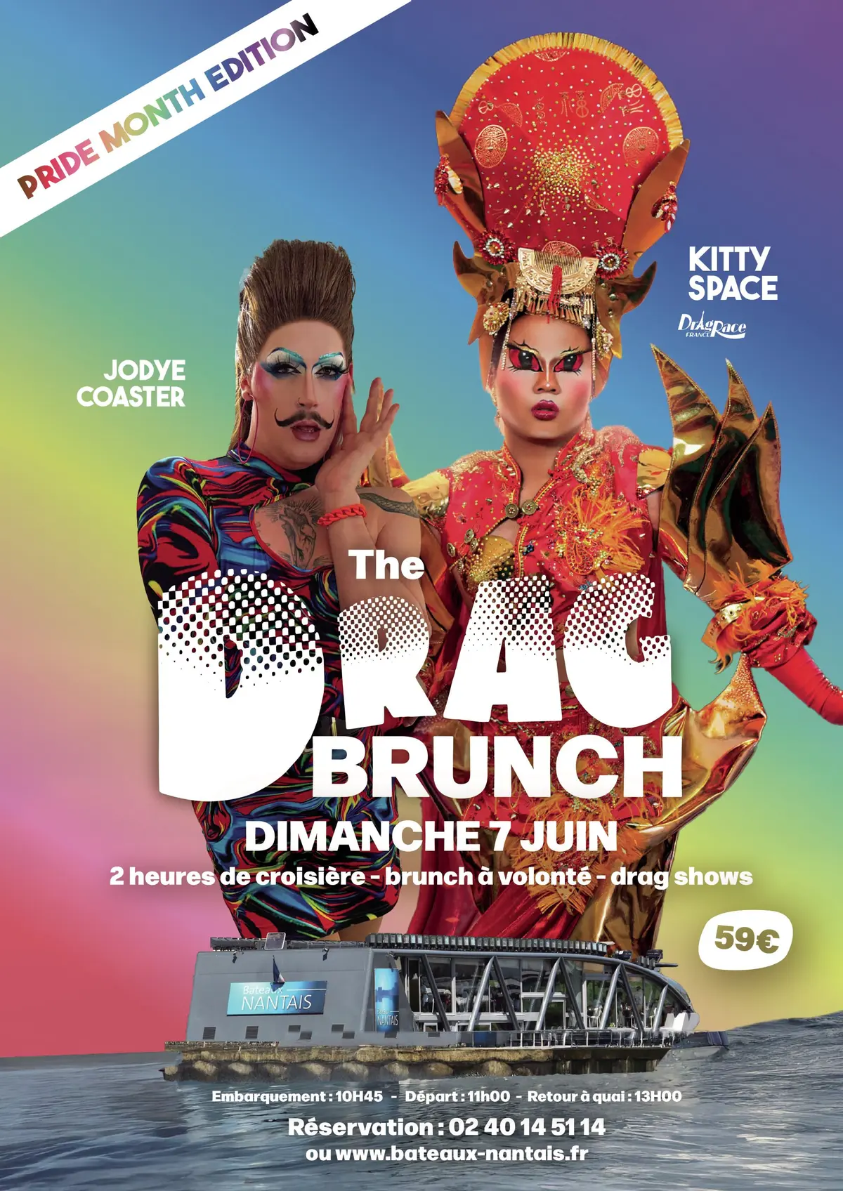 The drag brunch  #14 avec Jodye Coaster et Kitty Space