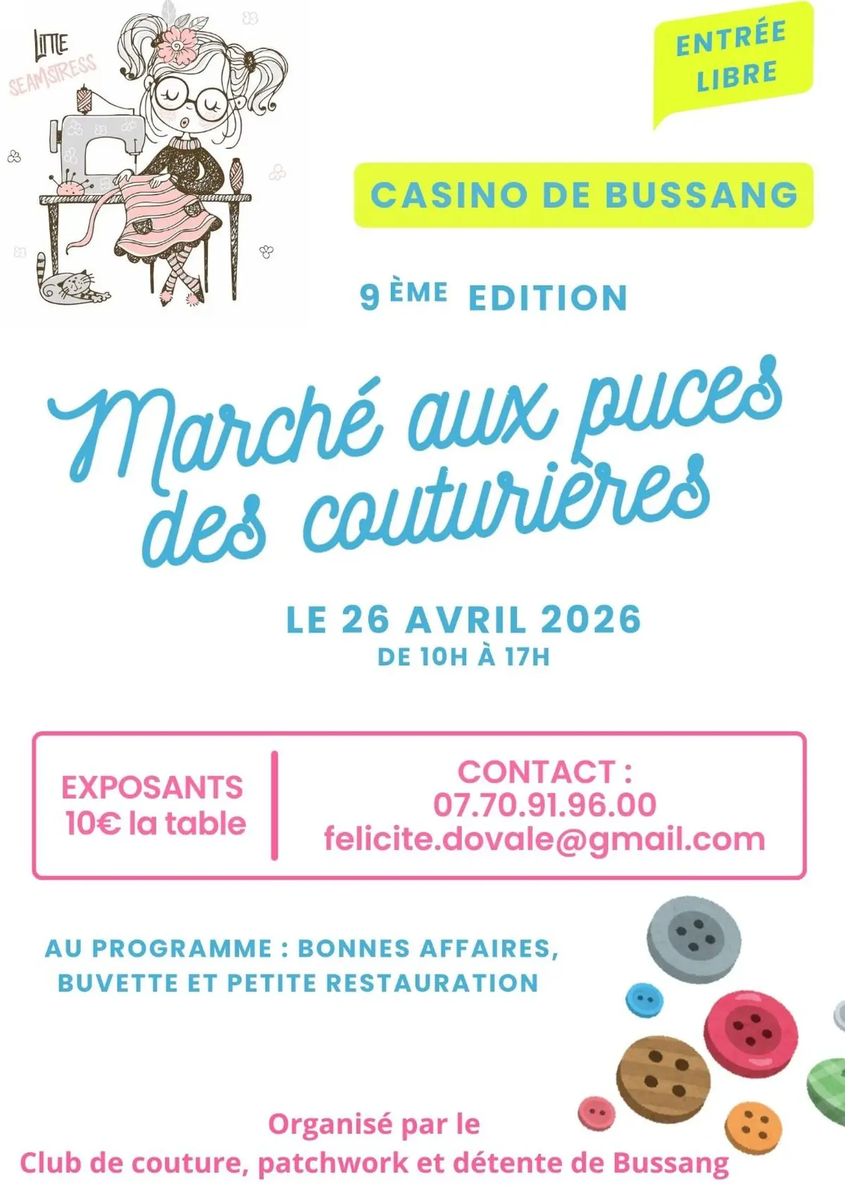 Marché aux puces des couturières de BUSSANG