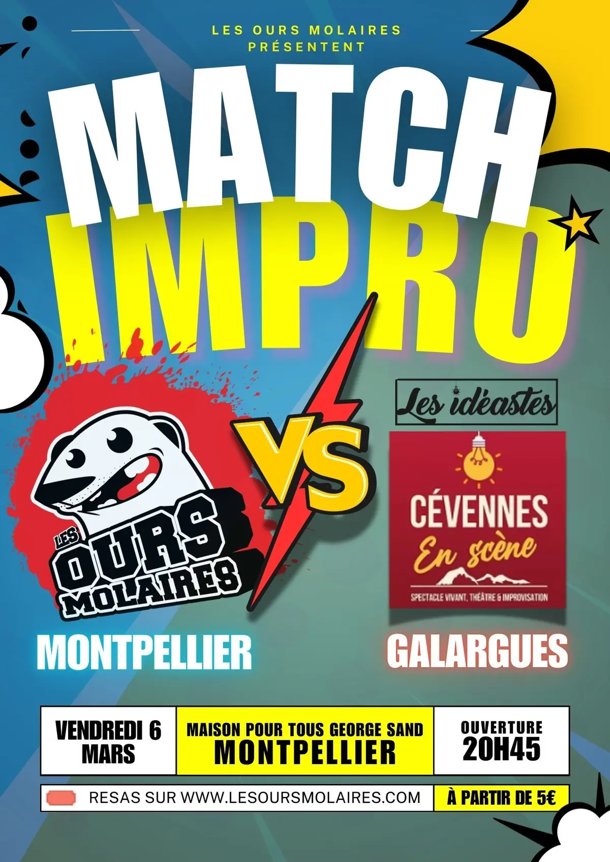 Match d'improvisation des Ours Molaires vs les Idéastes