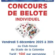 Grand concours de belote du FC Sainte-Croix-en-Plaine