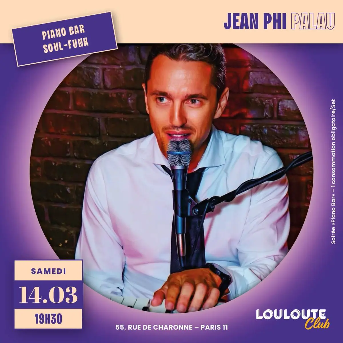 Jean Phi Palau - Soirée Piano bar soul Funk