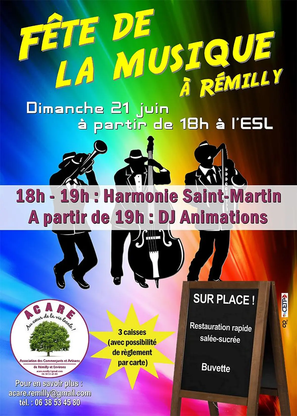 Fête de la Musique à Rémilly — Dimanche 21 juin, devant l'ESL !