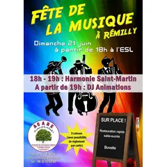 Fête de la Musique à Rémilly — Dimanche 21 juin, devant l'ESL !