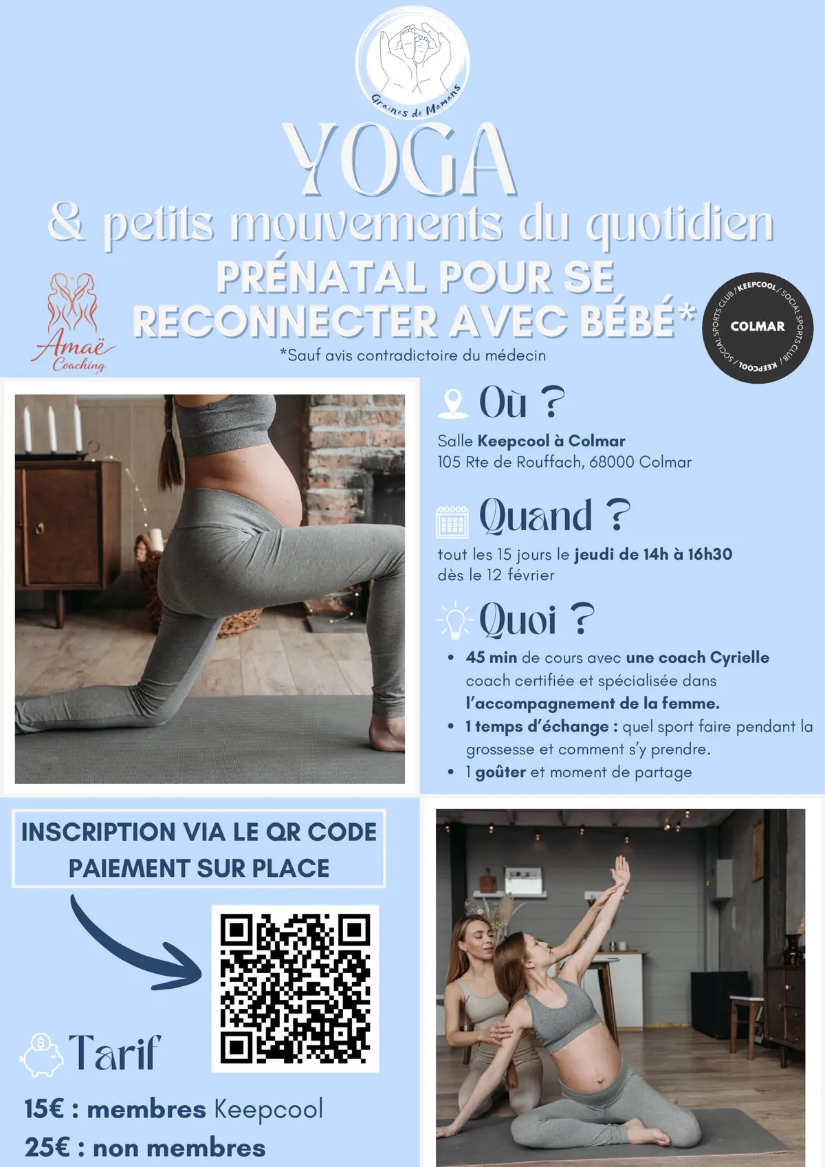 Yoga prénatal Femmes enceintes