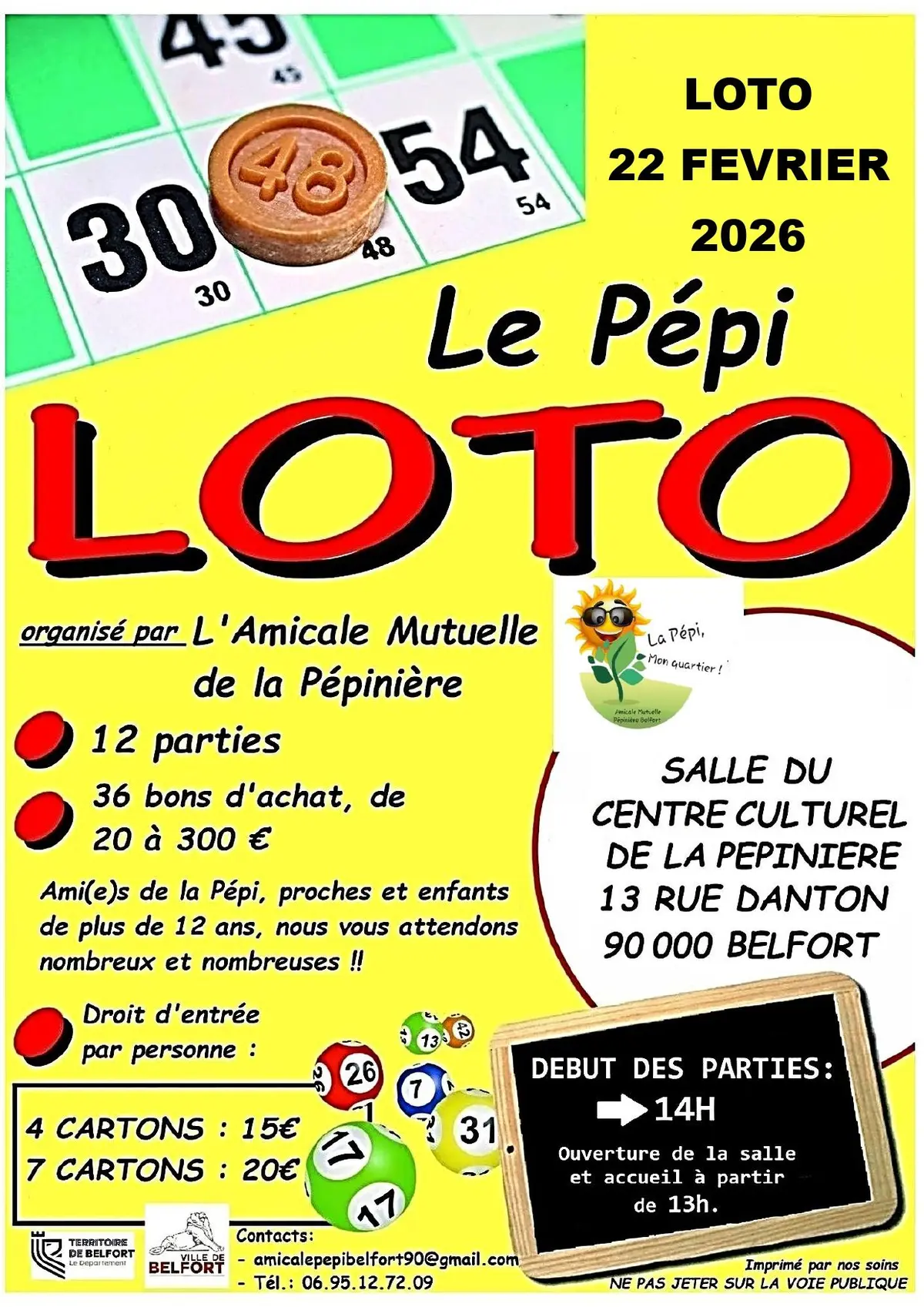  Loto de l'amicale de la Pépinière 