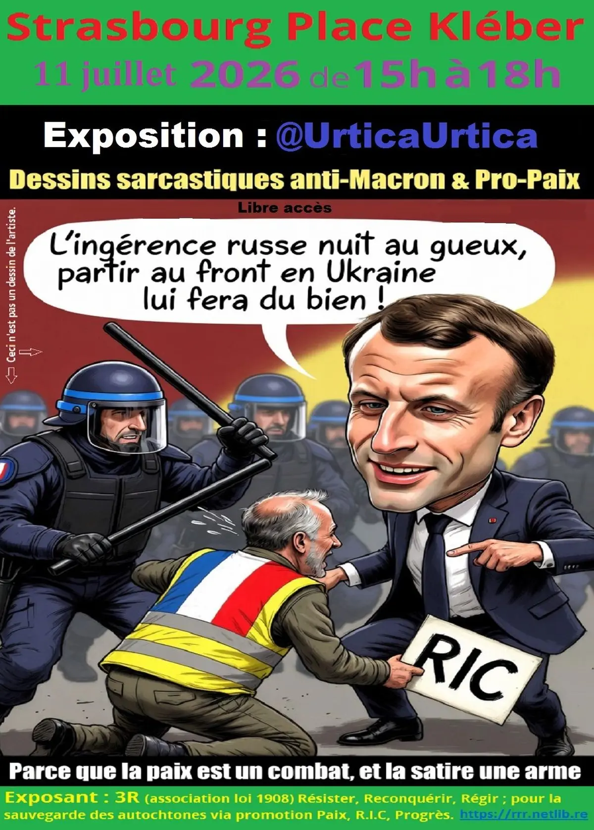 @Urtica artiste imparfait politiquement qui osa peindre Macron                  