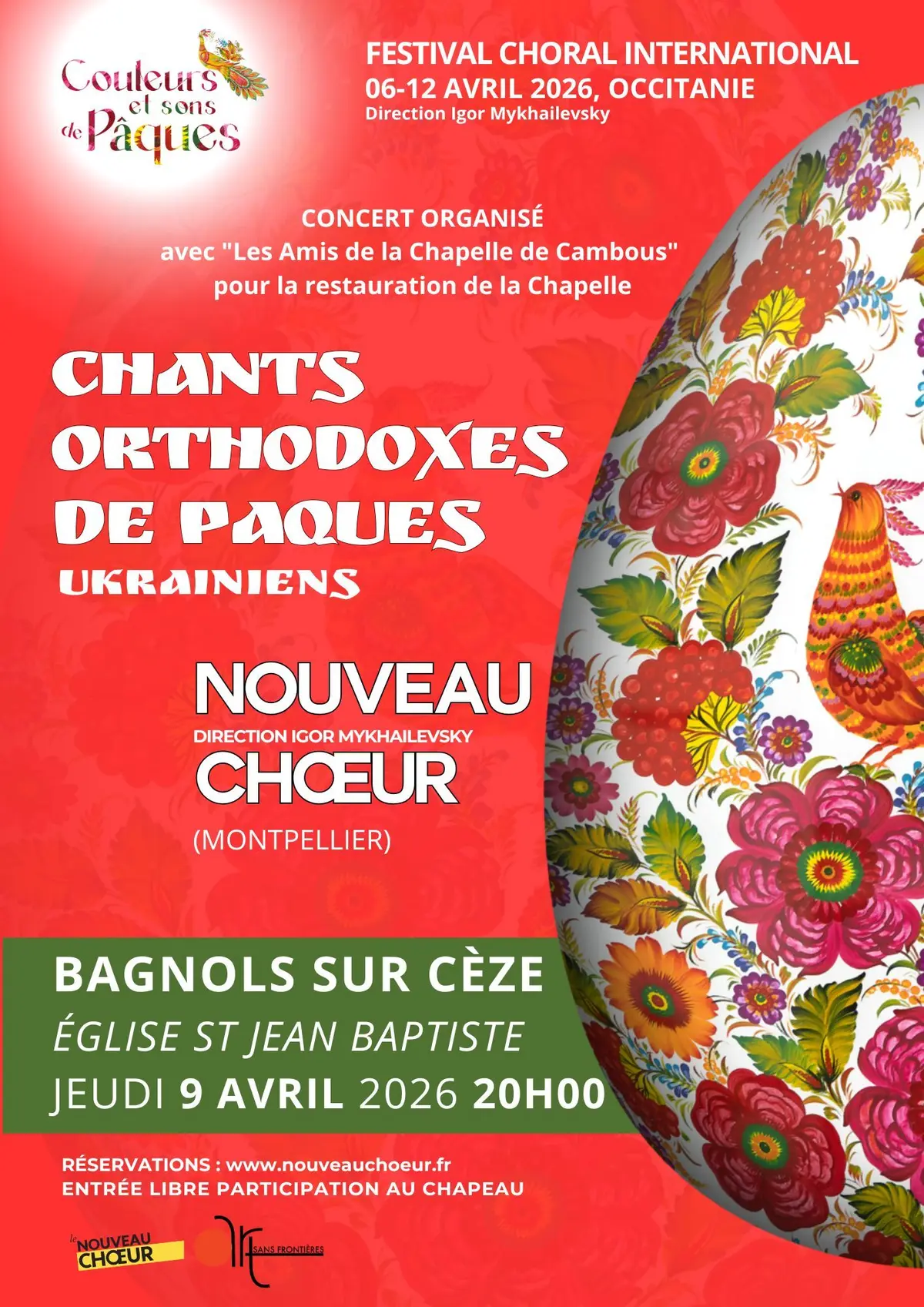 Concert exceptionnel à Bagnols-sur-Cèze – Couleurs et Sons de Pâques