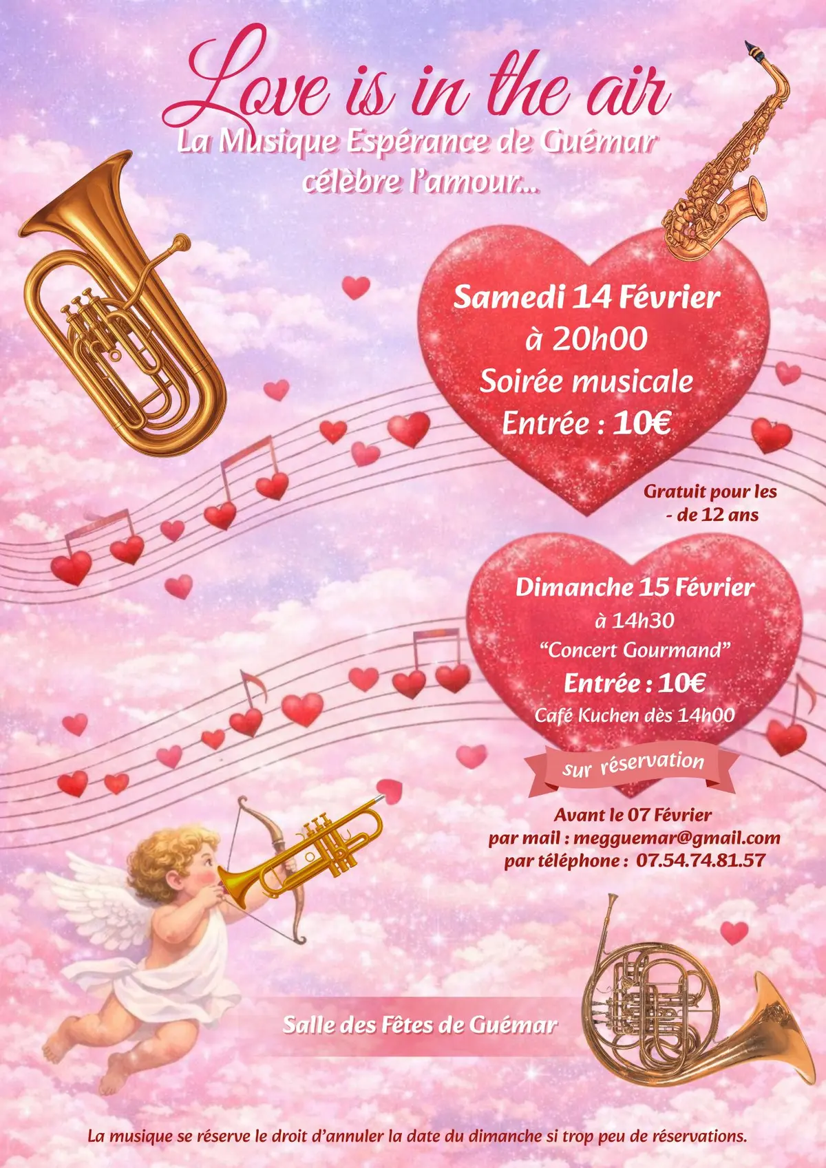 Love is in the air - Concert de la musique Espérance de Guémar