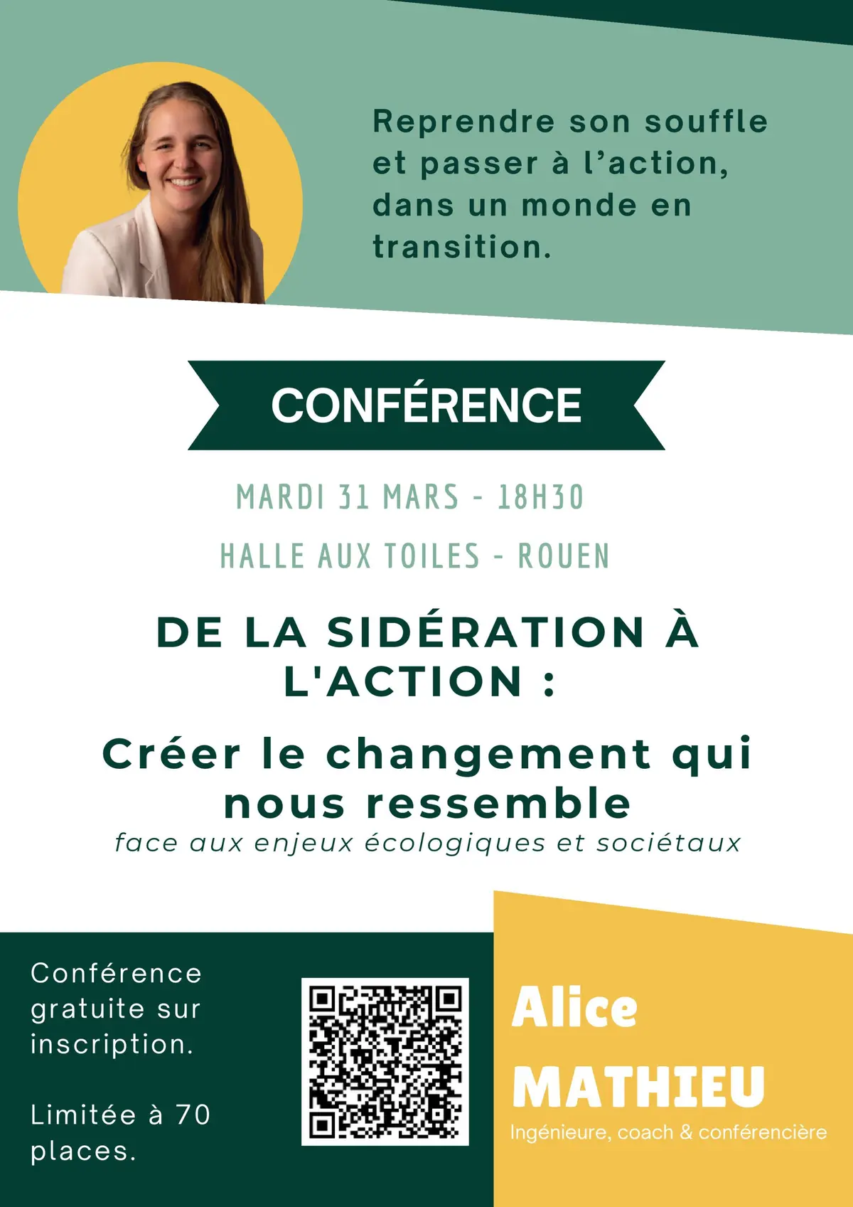 Conférence: De la sidération à l'action : créer le changement qui nous ressemble