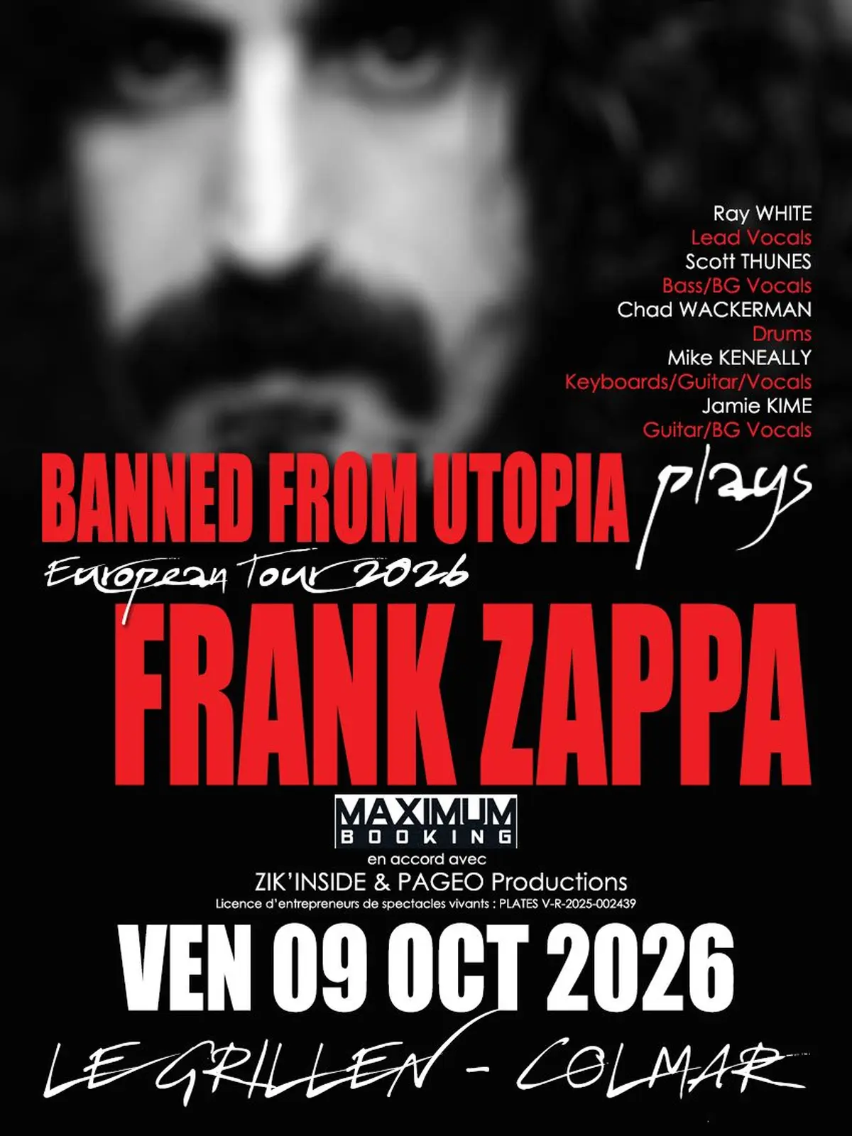 Banned From Utopia Tribute Frank Zappa