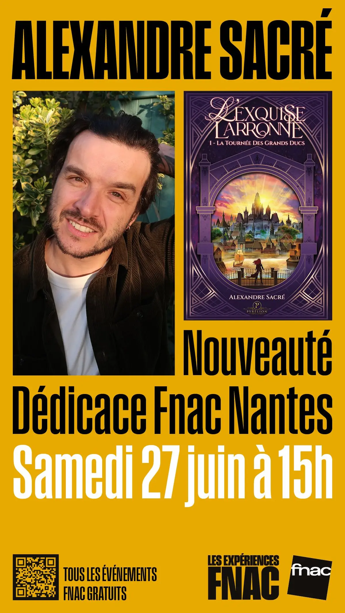 Alexandre Sacré en dédicace à la Fnac de Nantes