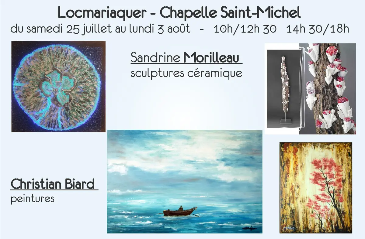Sandrine Morilleau, sculptures et Christian Biard, peintures.