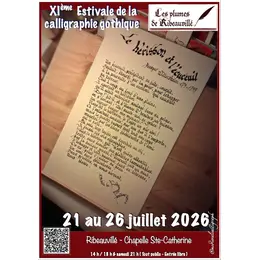 XI° Estivale de la calligraphie gothique médiévale - Les plumes de Ribeauvillé